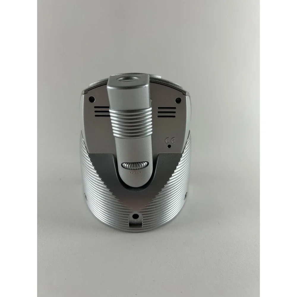 Sharp Projection Alarm Clock  Red Time projection Silver Digital SPC378 Battery